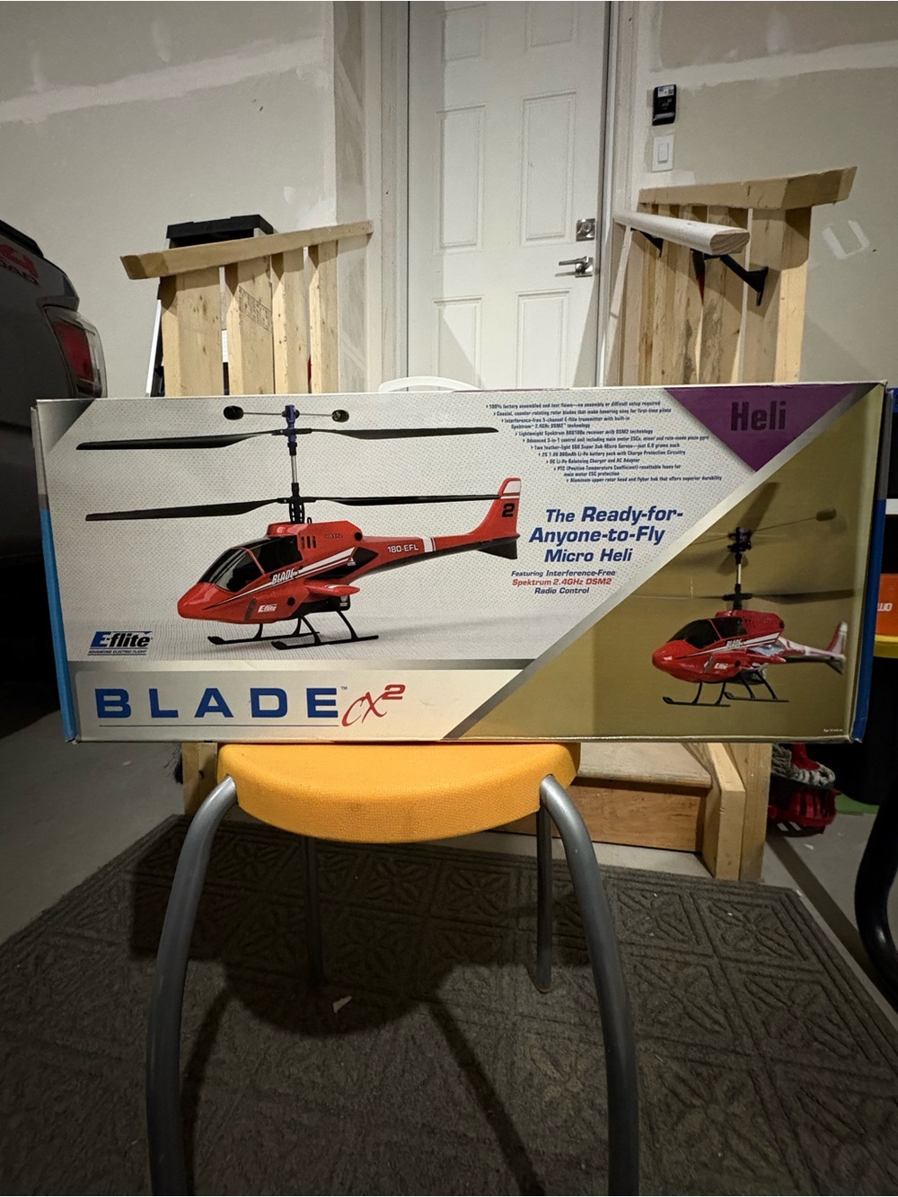 E-flite Blade CX2 Red Micro Heli - Ready-to-Fly Kids Helicopter